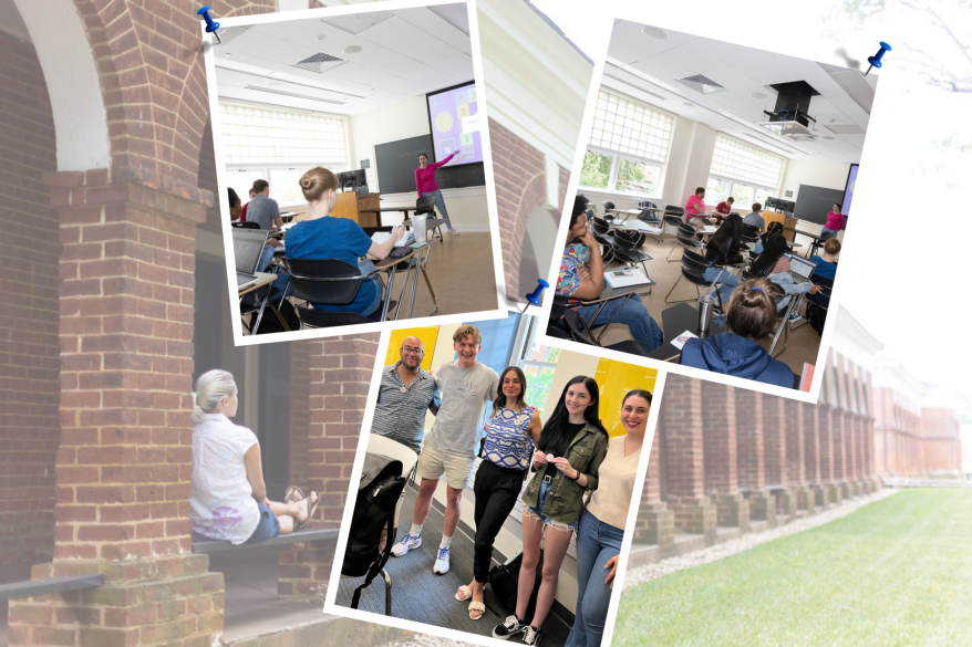 Students studying Spanish at UVA