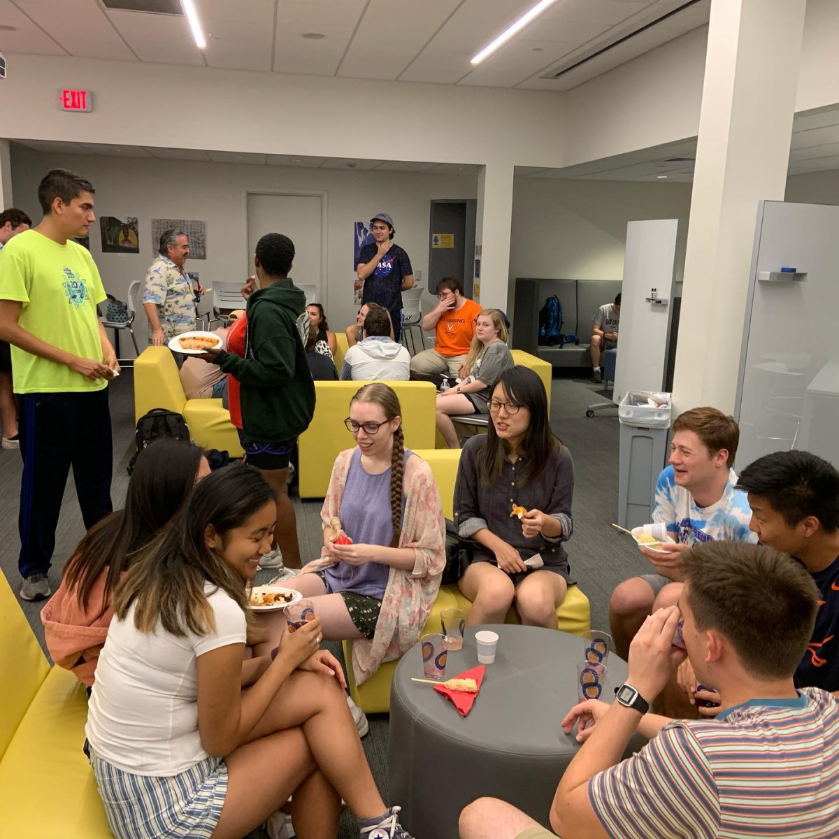 Group of students in a lab