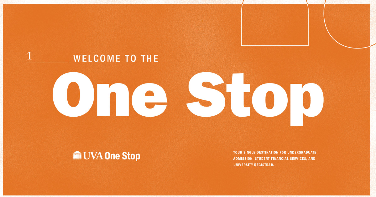 Welcome to the UVA One Stop