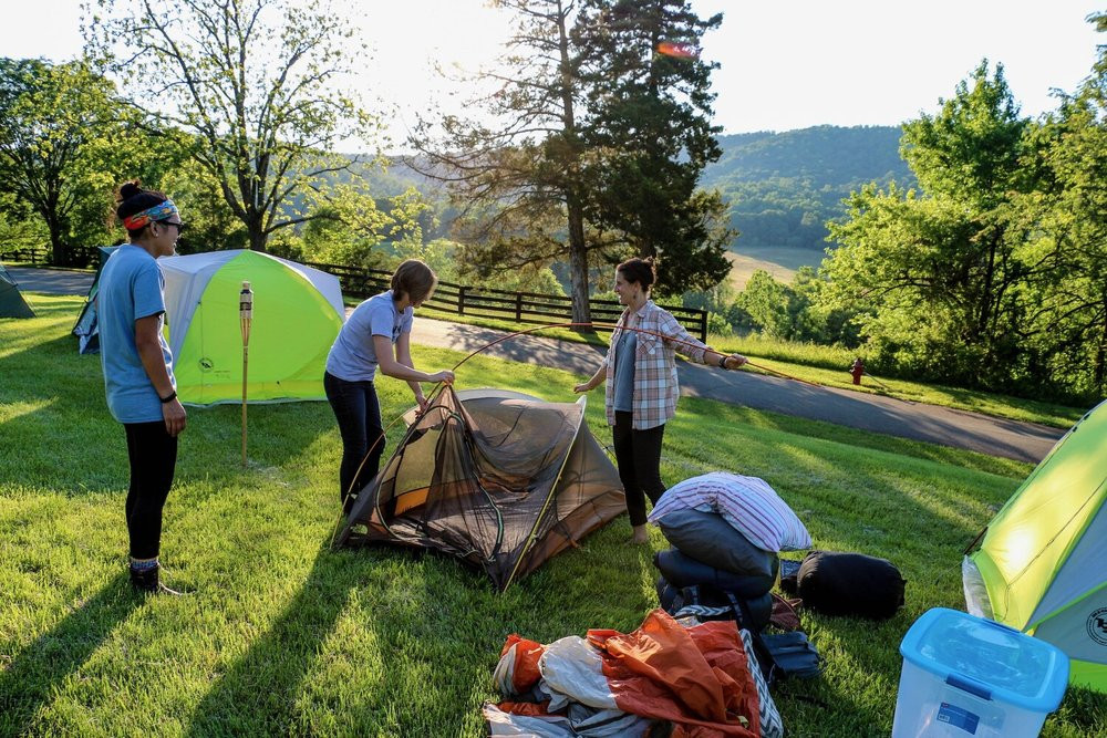 Camping at Morven
