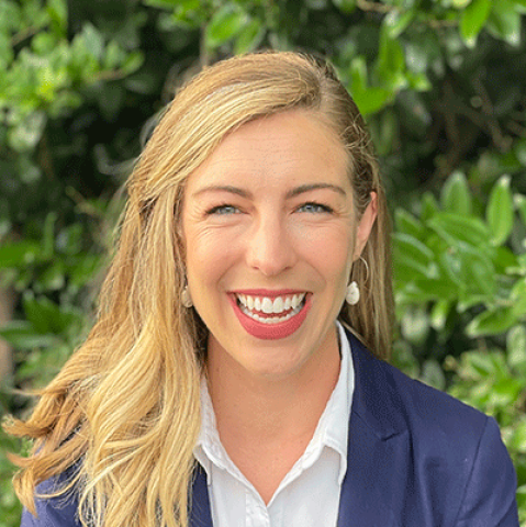Headshot of Kelsey Kirkland, University Assessment Director.