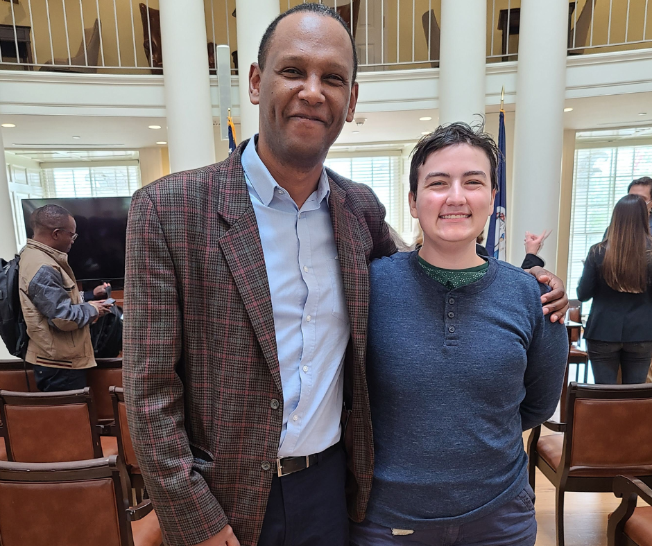 Em Gunter and professor at UVA
